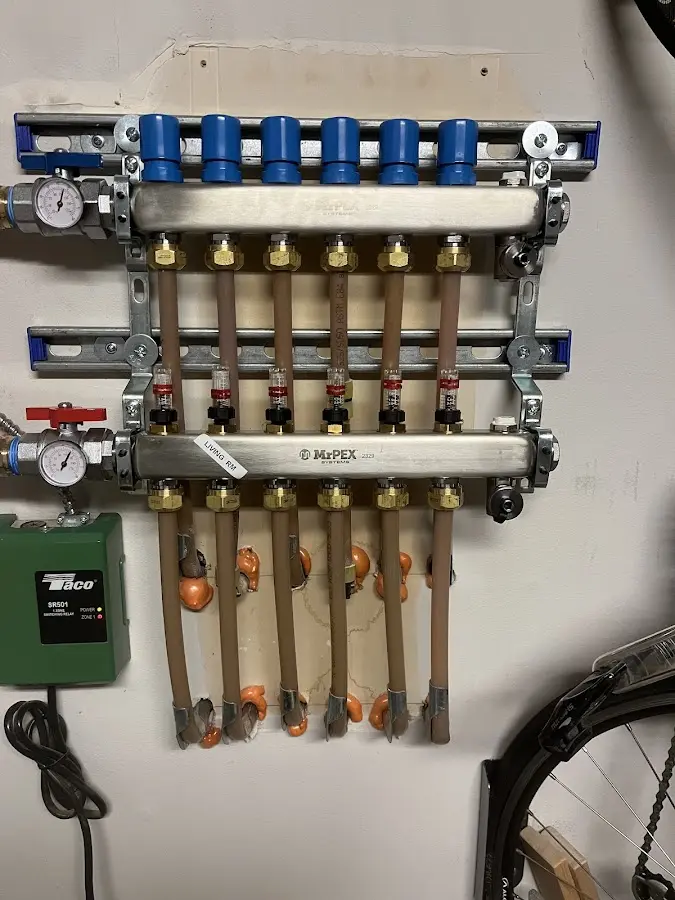 Plumber performing Leak Detection at a residential property in Fox Island